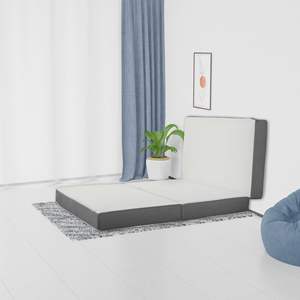 دعم مريح 3 <span class=keywords><strong>4</strong></span> 5 بوصة ثلاثي للطي رغوة الذاكرة المحمولة فراش الكلمة شبكة تنفس لينة سرير فراش علوية - Product Image 2