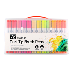 Stylo marqueur feutre double pointe à l'eau, 100 couleurs, non toxique, promotionnel - Product Image 3