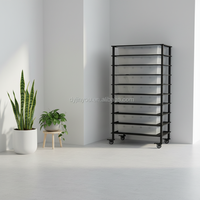 HuaYuan PVC Modular Eco-Friendly Reptile Breeding Rack Square Drawer Boxes Pet Display Cage Reptile Vivarium Snake Breeding