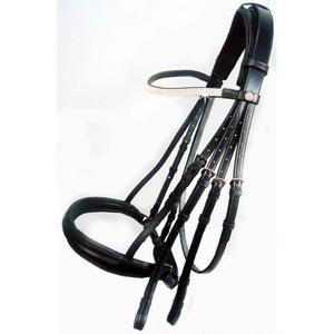 Banda de cejas de diamante con brida occidental de cuero Premium más vendida de 2024 equipo de equitación cómodo duradero de alta calidad - Product Image 3