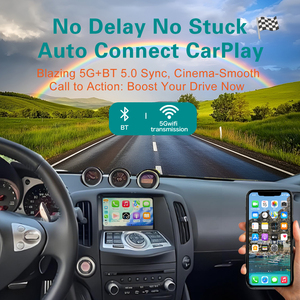 Interface multimédia OEM sans fil Apple CarPlay Android Auto pour Nissan 370Z 2010-2019, autoradio, navigation avec caméra de recul - Product Image 3