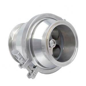 Vanne <span class=keywords><strong>anti</strong></span>-<span class=keywords><strong>retour</strong></span> à embouts à raccord rapide en acier inoxydable de qualité <span class=keywords><strong>sanitaire</strong></span> SS316L de 50,8 mm avec joint en silicone et ressort pour l'alimentation – Offre Spéciale - Product Image 3