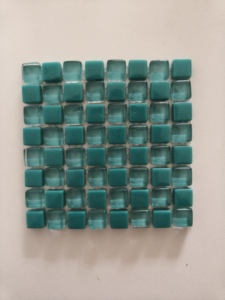Mosaico de Vidrio Azul Moderno <span class=keywords><strong>Kasaro</strong></span> de 4mm de Grosor para Interiores de Baños, Azulejos para Piscinas de Villas con Diseño de Parqué y Gráficos - Product Image 2