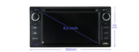 MEKEDE Android lecteur vidéo de voiture écran tactile ADAS DVR système de navigation gps pour 6.2 pouces Toyota universel FM AM