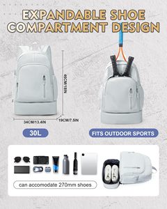 Mochila Ligera para Gimnasio con Compartimento para Zapatos y Bolsillo Impermeable para Hombres y Mujeres - Product Image 4