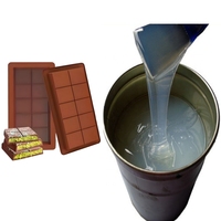 Silicone liquide de qualité alimentaire pour le moulage, silicone translucide pour les moules à cupcakes, moules pour biscuits, matériau de moulage
