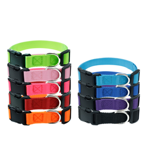 1,5 cm 2,0 cm 2,5 cm Breite Polyester Haustier halsband Mode Solid Pattern Buntes Hunde hals zubehör mit Glocken halsband - Product Image 4