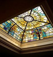 Plafond en verre teinté architectural pour villas, restaurants, hôtels et églises