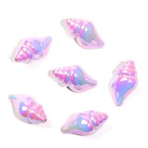 20*35mm Colorful Seashell <b>Beads</b> Acrylic Ocean <b>Shell</b> Pearl Spacer <b>Beads</b> for DIY Bracelet Jewelry Making DIY Pen Decor Accessories - Product Image 4