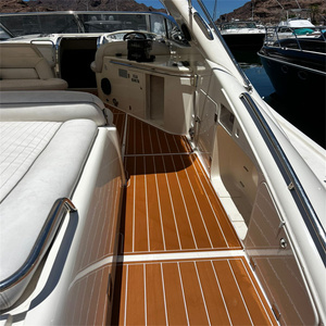 Tapis de sol en mousse EVA imitation teck pour pont de bateau Sunseeker Camargue 51 1996, style SeaDek MarineMat Gatorstep, auto-adhésif - Product Image 2