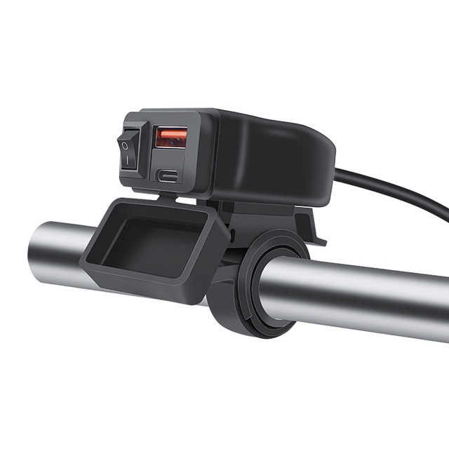 Wholesale Universal Durable Fast Charging Waterproof Usb Motorcycles Phone Charger With Switch Voltmeter