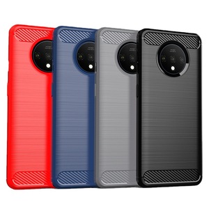 Pour <span class=keywords><strong>coque</strong></span> de téléphone <span class=keywords><strong>OnePlus</strong></span> <span class=keywords><strong>7T</strong></span> - Housse de protection <span class=keywords><strong>OnePlus</strong></span> 8T - <span class=keywords><strong>Coque</strong></span> souple en silicone anti-chute en TPU brossé 1+9RT - Product Image 1