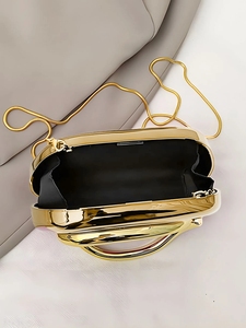 Borsa a <span class=keywords><strong>Tracolla</strong></span> Mini Alla Moda in Acrilico con Catena Metallica per Feste ed Eventi Serali - Product Image 3