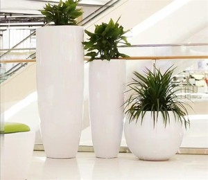 Grand bac à fleurs rectangulaire en fibre <span class=keywords><strong>de</strong></span> verre, qualité commerciale, résistant aux UV, imperméable, en FRP, pour la décoration des jardins d'hôtels - Product Image 6