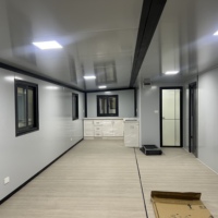Casa Contenedor Modular Expandible de 40 pies, Panel Sándwich de Acero, Diseño Moderno, Resistente al Agua y Huracanes, Villa Hotel de Lujo
