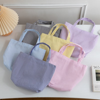 Sac fourre-tout d'été, style décontracté, sac à main rayé grande capacité, rétro et frais, sac de shopping à porter sous le bras