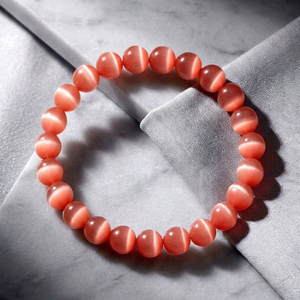 Bracelet extensible tendance SOFIYA CRAFT en résine naturelle œil de chat géométrique perlé pour femme - Product Image 1