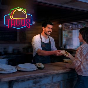 Taco neon <b>sign</b> LED colorful indoor hanging ambient light USB powered ambient light indicator light decorative light 5V 12V - Product Image 5