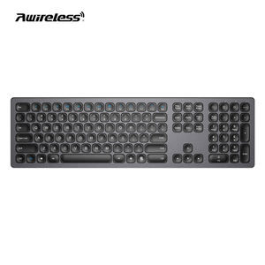 Clavier sans fil Bluetooth ABS rechargeable avec pavé numérique, disposition personnalisée, 109 touches silencieuses, 13 raccourcis, interrupteurs à ciseaux - Product Image 1