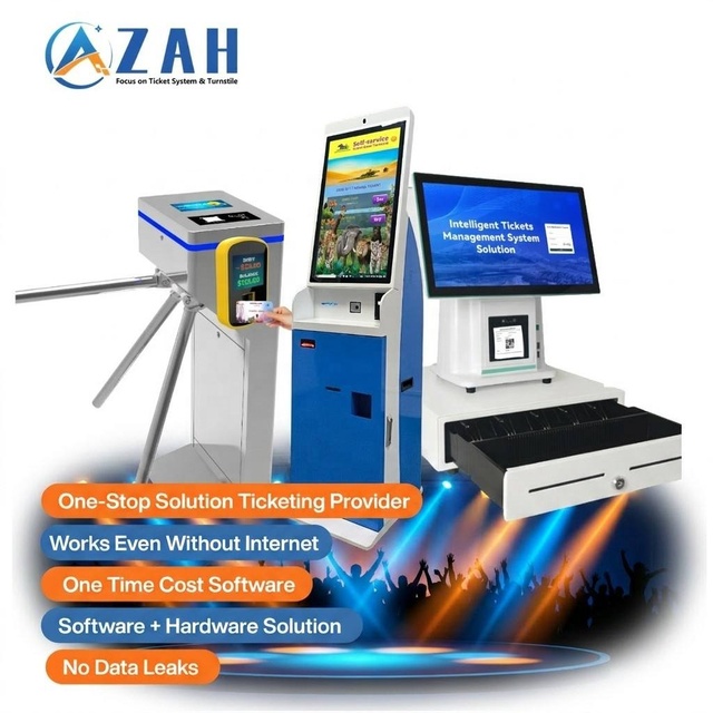 Scenic Area Heritage Site Ticketing Admission System QR Code E-Ticket Anti-Passback Gate Control Multi-Site Dashboard