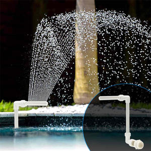 Schwimmbad-Wasserfall-Brunnen-Set PVC-Wassersprüh-Element Poolzubehör für 1,5-Zoll-Gewinde-Rücklaufanschluss - Product Image 1