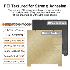 Placa de Construcción Creality K1, Base K1C, Ender <span class=keywords><strong>3</strong></span> V3 SE, Ender <span class=keywords><strong>3</strong></span> S1 Pro, Placa Ender 5 S1 H1H, Lámina PEO PEY PEI de 235x235mm - Product Image 2