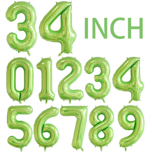 Buon compleanno 0-9 ballons decorazione festa elio 40 pollici lamina di Mylar numero palloncini globos de numeros - Product Image 6