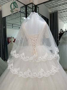 <span class=keywords><strong>Voile</strong></span> de style nouveau 2024, vente chaude à <span class=keywords><strong>bas</strong></span> prix, vente en gros, robes courtes en dentelle blanche pure pour femmes voilées, voiles de mariée pour mariage - Product Image 6
