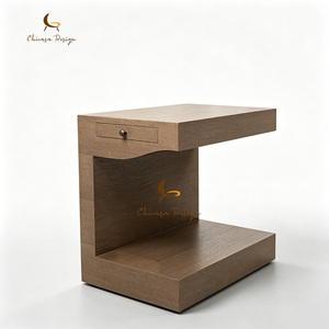 Modern Interior Wooden Walnut Side <b>Table</b> Nordic Hotel Room Decorative Magazine Balcony Corner - Product Image 3
