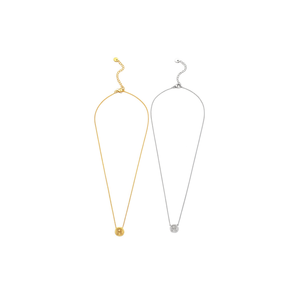 Collana in Acciaio Inossidabile con Ciondolo Lettera R Monofacciale da 1CM, Charm per Collare, Gioielli alla Moda - Product Image 1