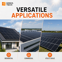 Module PV de type N à tolérance de puissance positive 425W pour projet de toiture, panneaux solaires monocristallins bifaciaux à haute efficacité