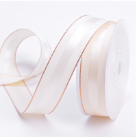 Ruban en Satin de luxe Rose, existe en gros grain, 9 à 38MM, 1 mètre