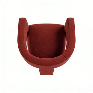 เก้าอี้ทรงบาร์เรลหุ้มเบาะสไตล์นอร์ดิก พร้อมที่วางแขน เก้าอี้เสริมดีไซน์สวยงาม สำหรับใช้ในบ้าน สำนักงาน และโรงแรม - Product Image 2