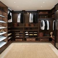 Système de dressing modulaire italien, armoire ouverte sur mesure, système de placard intégré