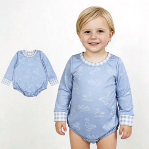 Mono de Bebé con Estampado de Patos Mallard de RTS Boutique, 95% Algodón y Spandex, Ropa Casual para Recién Nacidos - Product Image 3