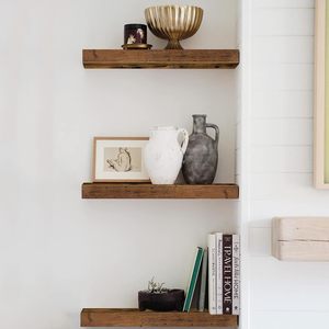 <span class=keywords><strong>Estantes</strong></span> Flotantes <span class=keywords><strong>para</strong></span> Pared, Estante de Baño, Dormitorio, Cocina, Sala de Estar, <span class=keywords><strong>Estantes</strong></span> Colgantes <span class=keywords><strong>para</strong></span> Libros, Decoración Rústica Pequeña, Juego de 3 de 16 Pulgadas - Product Image 6