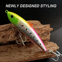 Leurre crayon flottant 155mm 65g serpent marcheur Topwater crayon leurre Wobbler bâton de marche appât