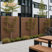Panneau de clôture WPC pour la protection de la vie privée, grain de bois composite, 6 pieds, extérieur, jardin, cour, piscine, patio, imperméable, résistant aux UV, OEM ODM