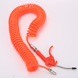 Tuyau spiralé en PU 8/10/12 mm pour compresseur d'air, conduit d'air télescopique avec connecteur, outils pneumatiques - Product Image 3