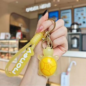 Glow-in-the-dark Turtle Keychain Cartoon Turtle Car <b>Key</b> <b>Chain</b> Exquisite Backpack Gift Small Pendant - Product Image 3