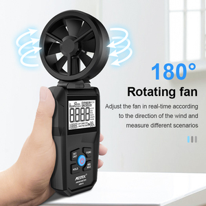 Novo Produto Mestek AM610 Anemômetro Digital Medidor de Fluxo de Umidade do Ar para Medição de Velocidade do Vento e Temperatura - Product Image 6