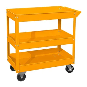 2 Tier Zware Werkplaats Garage Metalen Servicekar Mechanic Utility Tools Set Trolley Industriële Werkplaats Rollende Kar