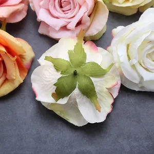 Cabeza de Flor de Rosa de 10 cm, Decoración de Pared de Flores para Boda, Cabeza de Flor de Seda - Product Image 3