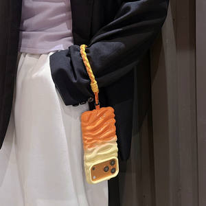 Coque pour iPhone 16 Pro Max, haut de gamme, 3D personnalisée, couleur contrastée, plissée, grande fenêtre, antichoc - Product Image 5