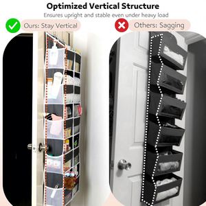 5-<b>Shelf</b> Over the Door Organizer Wall Mount Hanging Organizer Storage for Sundries and Baby Essentials - Product Image 4