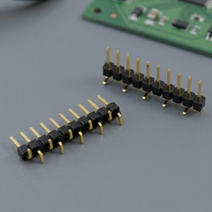 Haute précision 1.27mm pas Vertical 1Row 2.5H SMT connecteurs optiques connecteurs à fibres optiques en-tête de broche finition de Contact or PA6T - Product Image 3