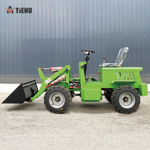 Expédition rapide Mini pelle frontale articulée à batterie pour jardin et ferme, 600 kg, 0,8 tonne, 0,7 tonne, à roues, à vendre - Product Image 1