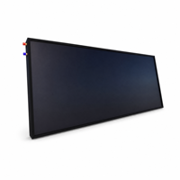 Collecteur solaire à plaque plate de 2,0 m, revêtement noir, absorbeur en cuivre, pièces de chauffe-eau solaire OEM, extérieur, hôtel, économie d'énergie, durable