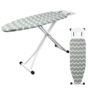 Hấp dẫn giá chất lượng tốt có thể điều chỉnh ba lớp có thể gập lại chân ống thép ủi đứng với quần áo Rack cho phòng tắm - Product Image 6