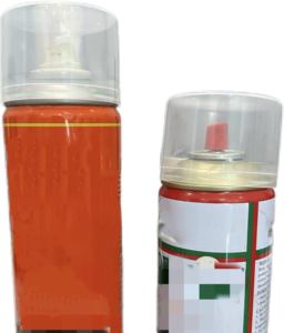 Vente en gros bouchon extérieur en plastique transparent inhibiteur de rouille bouchon de bouteille d'aérosol 65MM de protection chimique à usage industriel - Product Image 3